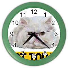 Persian Cat T-shirtnope Not Today Persian Cat 27 T-shirt Color Wall Clock by EnriqueJohnson