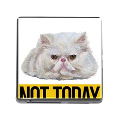 Persian Cat T-shirtnope Not Today Persian Cat 27 T-shirt Memory Card Reader (square 5 Slot) by EnriqueJohnson