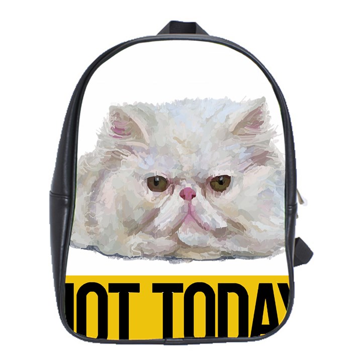 Persian Cat T-shirtnope Not Today Persian Cat 27 T-shirt School Bag (XL)