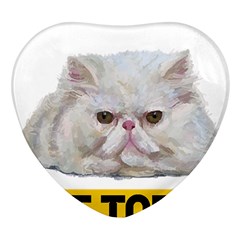 Persian Cat T-shirtnope Not Today Persian Cat 27 T-shirt Heart Glass Fridge Magnet (4 Pack) by EnriqueJohnson