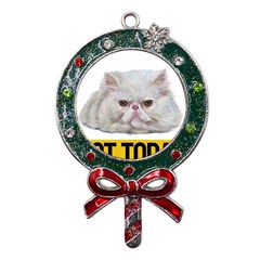 Persian Cat T-shirtnope Not Today Persian Cat 27 T-shirt Metal X mas Lollipop With Crystal Ornament by EnriqueJohnson