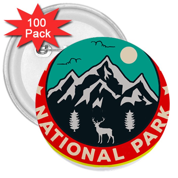 Bryce Canyon National Park T- Shirt Bryce Canyon National Park T- Shirt 3  Buttons (100 pack) 