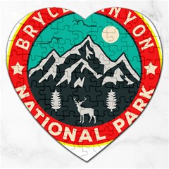 Bryce Canyon National Park T- Shirt Bryce Canyon National Park T- Shirt Jigsaw Puzzle (heart) by JamesGoode