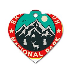 Bryce Canyon National Park T- Shirt Bryce Canyon National Park T- Shirt Dog Tag Heart (two Sides) by JamesGoode