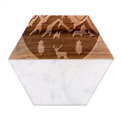 Bryce Canyon National Park T- Shirt Bryce Canyon National Park T- Shirt Marble Wood Coaster (hexagon)  by JamesGoode