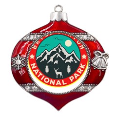 Bryce Canyon National Park T- Shirt Bryce Canyon National Park T- Shirt Metal Snowflake And Bell Red Ornament by JamesGoode