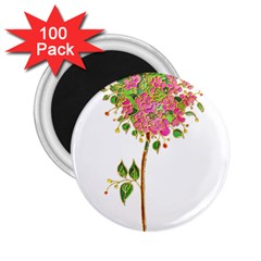 Flowers Art T- Shirtflowers T- Shirt (2) 2 25  Magnets (100 Pack) 