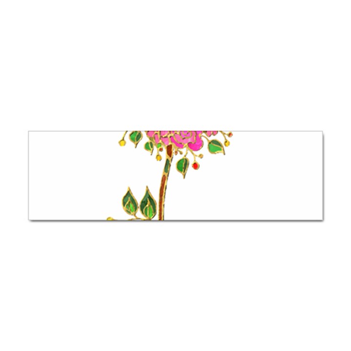 Flowers Art T- Shirtflowers T- Shirt (2) Sticker Bumper (10 pack)