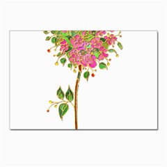 Flowers Art T- Shirtflowers T- Shirt (2) Postcard 4 x 6  (pkg Of 10)