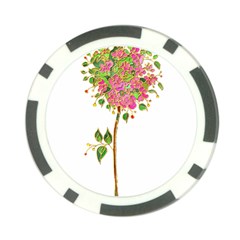 Flowers Art T- Shirtflowers T- Shirt (2) Poker Chip Card Guard (10 Pack)