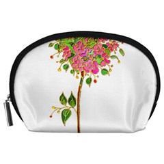 Flowers Art T- Shirtflowers T- Shirt (2) Accessory Pouch (large)