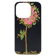 Flowers Art T- Shirtflowers T- Shirt (2) Iphone 14 Pro Black Uv Print Case