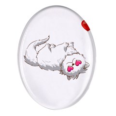 Persian Cat T-shirtsteal Your Heart Persian Cat 01 T-shirt Oval Glass Fridge Magnet (4 Pack) by EnriqueJohnson