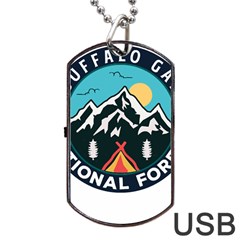 Buffalo Gap National Grassland T- Shirt Buffalo Gap National Grassland T- Shirt Dog Tag Usb Flash (two Sides) by JamesGoode