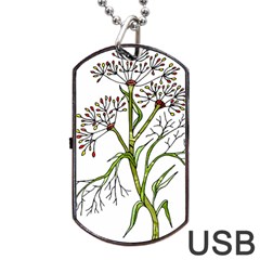 Flowers Art T- Shirtflowers T- Shirt (3) Dog Tag Usb Flash (two Sides)