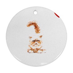 Persian Cat T-shirtsteal Your Heart Persian Cat 22 T-shirt Ornament (round) by EnriqueJohnson