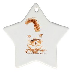 Persian Cat T-shirtsteal Your Heart Persian Cat 22 T-shirt Ornament (star) by EnriqueJohnson