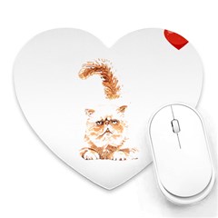 Persian Cat T-shirtsteal Your Heart Persian Cat 22 T-shirt Heart Mousepad by EnriqueJohnson