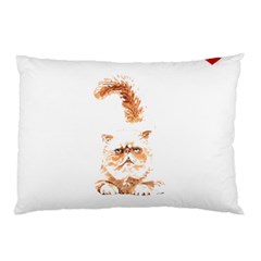 Persian Cat T-shirtsteal Your Heart Persian Cat 22 T-shirt Pillow Case by EnriqueJohnson