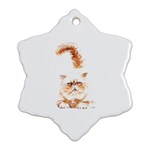 Persian Cat T-shirtsteal Your Heart Persian Cat 22 T-shirt Ornament (Snowflake) Front