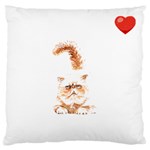 Persian Cat T-shirtsteal Your Heart Persian Cat 22 T-shirt Large Premium Plush Fleece Cushion Case (Two Sides) Front