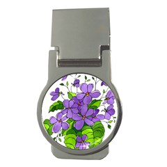 Flowers Art T- Shirtflowers T- Shirt (4) Money Clips (round)  by ZUXUMI