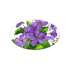 Flowers Art T- Shirtflowers T- Shirt (4) Sticker Oval (100 Pack) by ZUXUMI