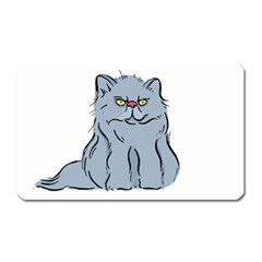 Persian Cat T-shirtwhite Look Calm Persian Cat 03 T-shirt (1) Magnet (rectangular) by EnriqueJohnson