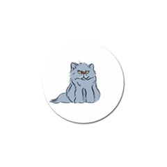 Persian Cat T-shirtwhite Look Calm Persian Cat 03 T-shirt (1) Golf Ball Marker by EnriqueJohnson