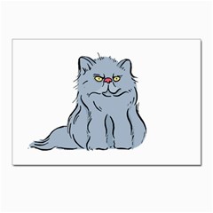 Persian Cat T-shirtwhite Look Calm Persian Cat 03 T-shirt (1) Postcard 4 x 6  (pkg Of 10) by EnriqueJohnson