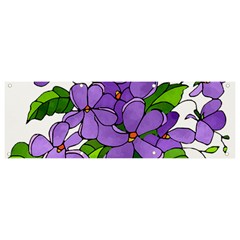 Flowers Art T- Shirtflowers T- Shirt (4) Banner And Sign 9  X 3 