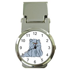 Persian Cat T-shirtwhite Look Calm Persian Cat 03 T-shirt (1) Money Clip Watches by EnriqueJohnson