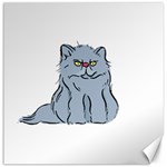 Persian Cat T-shirtwhite Look Calm Persian Cat 03 T-shirt (1) Canvas 12  x 12  11.4 x11.56  Canvas - 1