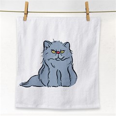 Persian Cat T-shirtwhite Look Calm Persian Cat 03 T-shirt (1) Face Towel by EnriqueJohnson