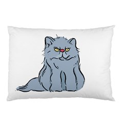 Persian Cat T-shirtwhite Look Calm Persian Cat 03 T-shirt (1) Pillow Case by EnriqueJohnson