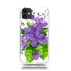 Flowers Art T- Shirtflowers T- Shirt (4) Iphone 11 Tpu Uv Print Case by ZUXUMI