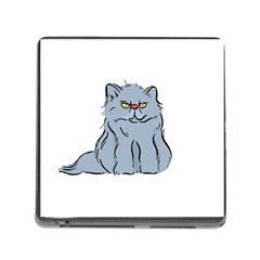 Persian Cat T-shirtwhite Look Calm Persian Cat 03 T-shirt (1) Memory Card Reader (square 5 Slot) by EnriqueJohnson