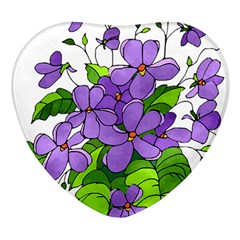 Flowers Art T- Shirtflowers T- Shirt (4) Heart Glass Fridge Magnet (4 Pack) by ZUXUMI