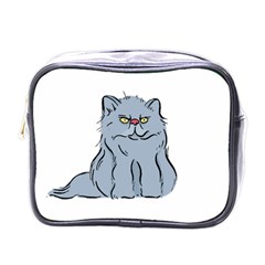 Persian Cat T-shirtwhite Look Calm Persian Cat 03 T-shirt (1) Mini Toiletries Bag (one Side) by EnriqueJohnson