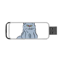 Persian Cat T-shirtwhite Look Calm Persian Cat 03 T-shirt (1) Portable Usb Flash (two Sides) by EnriqueJohnson