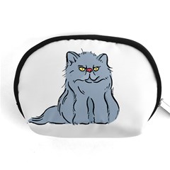 Persian Cat T-shirtwhite Look Calm Persian Cat 03 T-shirt (1) Accessory Pouch (medium) by EnriqueJohnson