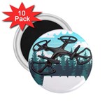 Build Crash Repeat Drone T- Shirt Build Crash Repeat Funny Drone Pilot Flying Pun T- Shirt 2.25  Magnets (10 pack)  Front