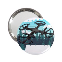 Build Crash Repeat Drone T- Shirt Build Crash Repeat Funny Drone Pilot Flying Pun T- Shirt 2.25  Handbag Mirrors