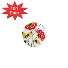 Flowers Art T- Shirtflowers T- Shirt 1  Mini Magnets (100 Pack)  by ZUXUMI