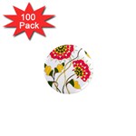 Flowers Art T- Shirtflowers T- Shirt 1  Mini Magnets (100 pack)  Front