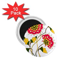 Flowers Art T- Shirtflowers T- Shirt 1 75  Magnets (10 Pack)  by ZUXUMI