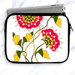 Flowers Art T- Shirtflowers T- Shirt Apple Ipad 2/3/4 Zipper Cases by ZUXUMI