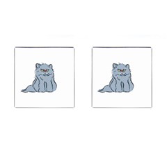 Persian Cat T-shirtwhite Look Calm Persian Cat 03 T-shirt Cufflinks (square) by EnriqueJohnson