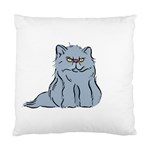 Persian Cat T-shirtwhite Look Calm Persian Cat 03 T-shirt Standard Cushion Case (Two Sides) Front