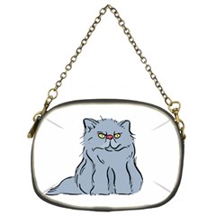 Persian Cat T-shirtwhite Look Calm Persian Cat 03 T-shirt Chain Purse (two Sides) by EnriqueJohnson